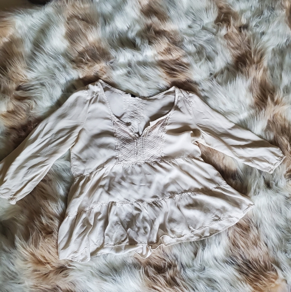 American Eagle Ruffle Top